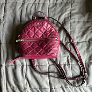 Kate Spade Burgundy Convertible Back Pack
